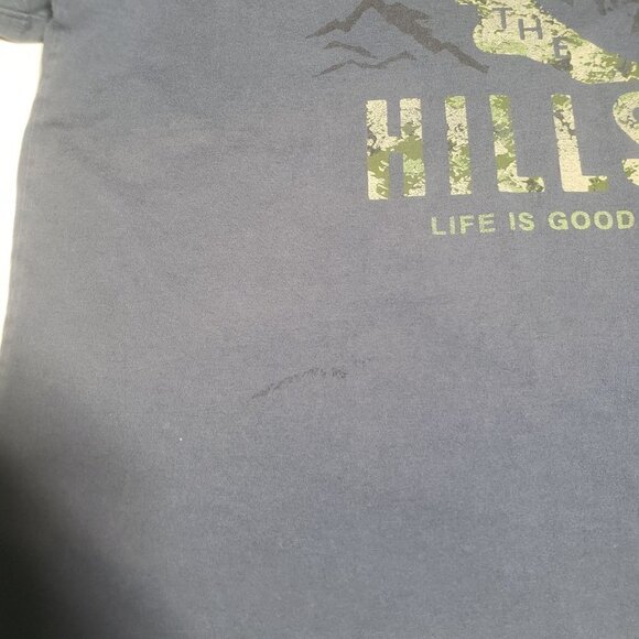 Life is Good Tee Run for the Hills Casual Runner Track Outdoor Classic Fit Men M - Picture 3 of 9